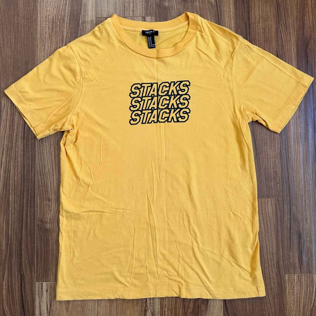 Forever 21 Stacks Stacks Stacks Mens Medium T Shirt